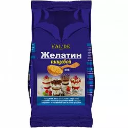Желатин гранулированный 180 bloom VAL'DE, 500г.