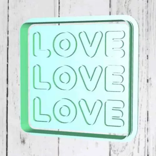 Штамп+резак «Love №2» Штамп+резак «Love №2»