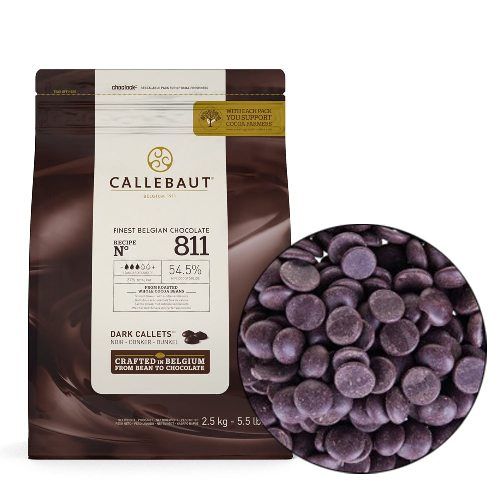 Шоколад Каллебаут Callebaut Темный 54,5%, упаковка 2,5кг Шоколад Каллебаут Callebaut Темный 54,5%, упаковка 2,5кг