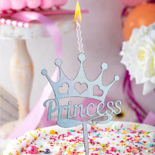 Топпер-свеча "Princess" хамелеон