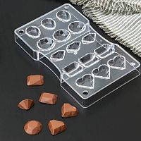 Форма для конфет "Джемма", 15 ячеек, поликарбонат