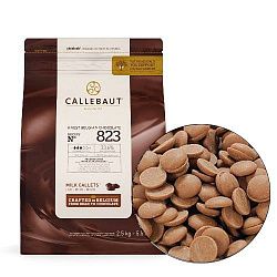 Шоколад Каллебаут Callebaut Молочный 33,6%, 1кг.