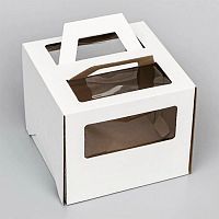 Коробка картон с/о с ручками 20*20*20см