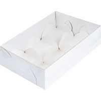 Коробка для моти с пласт. крышкой и ложементами, 6яч.,17,5*12*5,5см