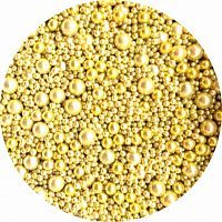 Посыпка шарики золото микс №1,3,5,7мм, 50г