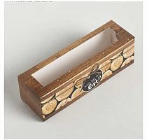 Коробка для макаронс "Крутого праздника" 18*5,5*5,5см