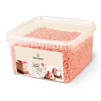 Шок. стружка Каллебаут 30 % со вкусом клубники, упаковка 1кг.