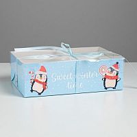 Коробка для 6 капкейков Sweet winter time, 23*16*7,5см