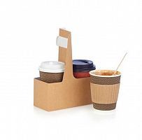 Держатель для стаканов CUPHOLDER крафт 2яч., 160*80*80мм