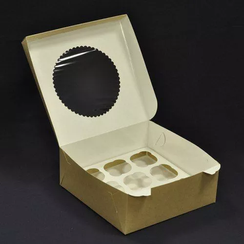 Коробка для 9 капкейков 25x25x10см Коробка для 9 капкейков 25x25x10см